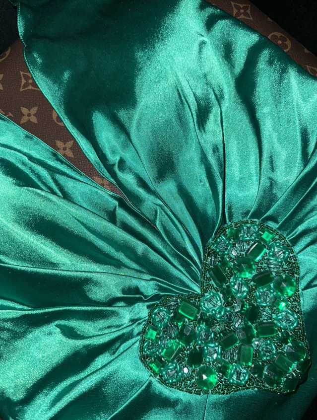 Sexy Mermaid Jade Green Halter Satin Beaded Without Sleeves Long Prom Dress,Evening Dress GG5562