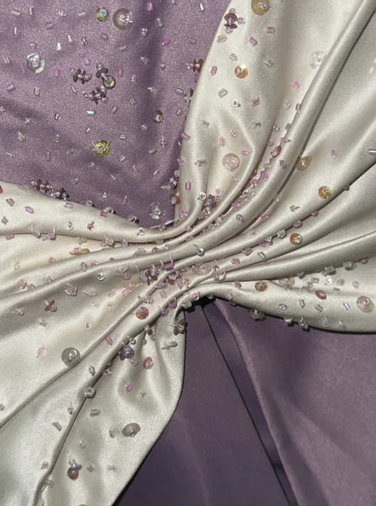 Pretty Mermaid Strapless Satin Beaded Without Sleeves Long Prom Dress,Evening Dress GG5567