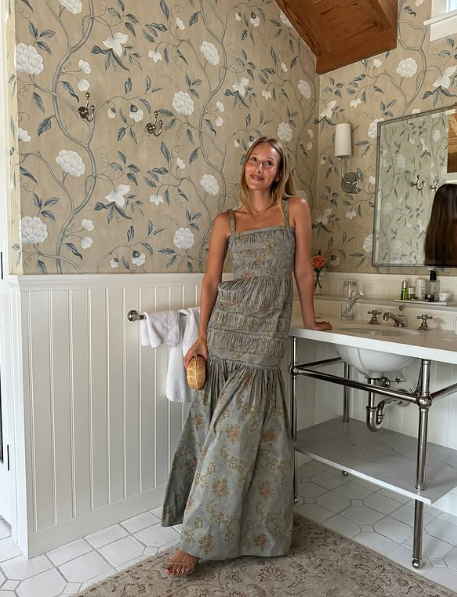 Graceful Mermaid Square Satin Printing Long Prom Dress,Evening Dress GG900