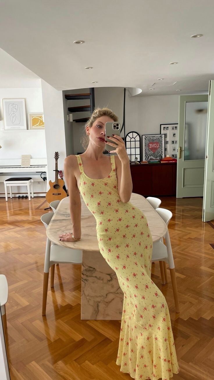 Elegant Mernaid Low Collar Pastel Yellow Satin Long Prom Dress,Evening Dress GG1043