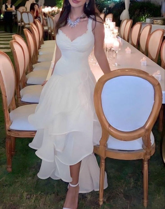 Lovely A Line Sweetheart Light Ivort Chiffon Long Prom Dress,Evening Dress GG1130