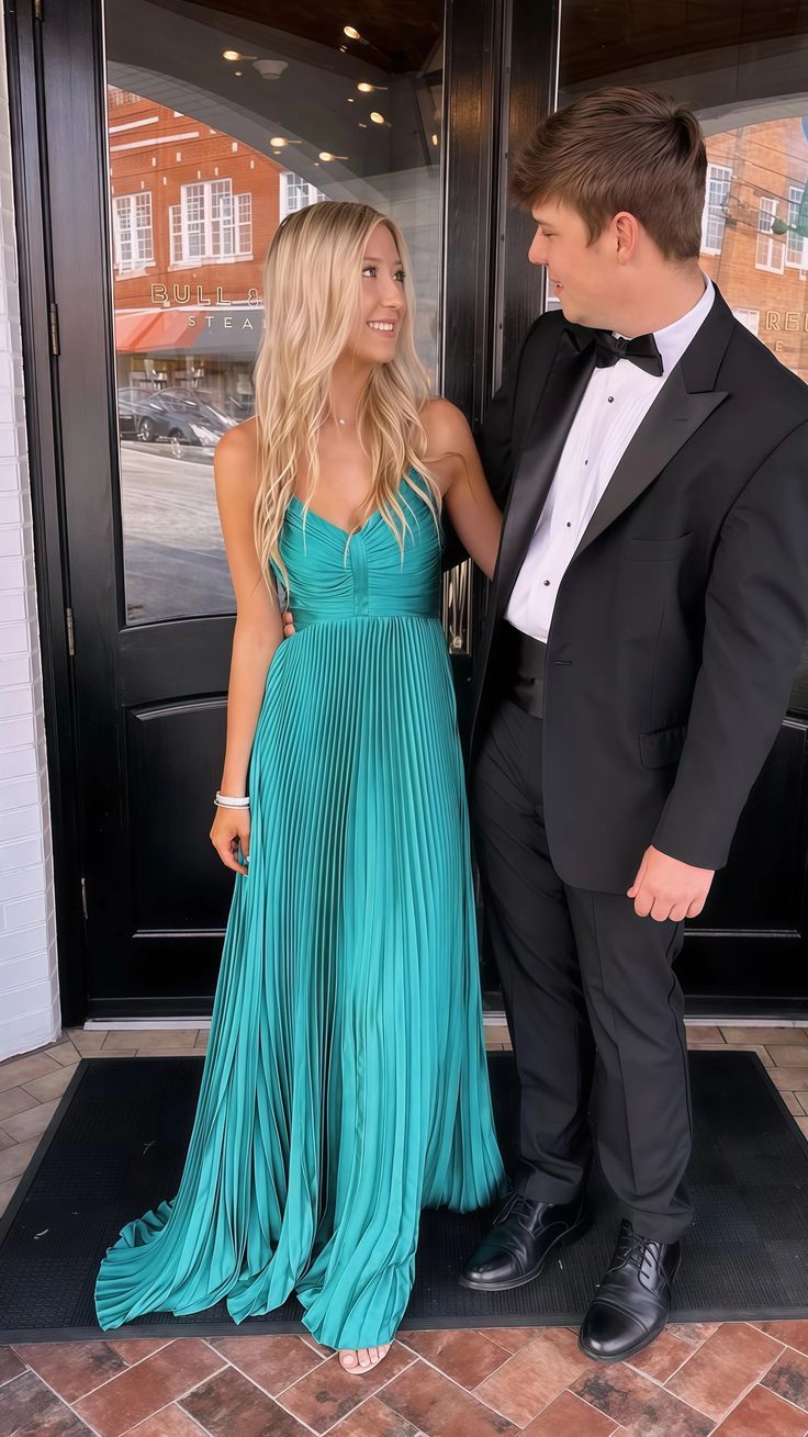 Graceful A Line Spaghetti Straps Chiffon Pleats Long Prom Dress,Evening Dress GG1140