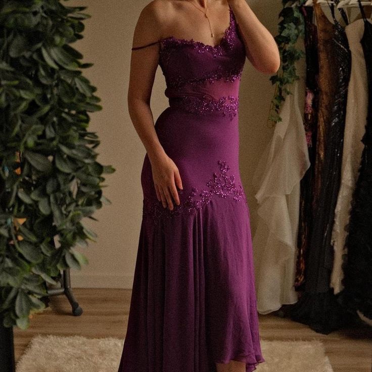 Graceful Mermaid Spaghetti Straps Chiffon Sequin Applique Long Prom Dress,Evening Dress GG1177