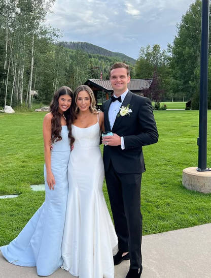 Lovely Mermaid Strapless Pale Blue Satin Long Prom Dress,Evening Dress GG1203