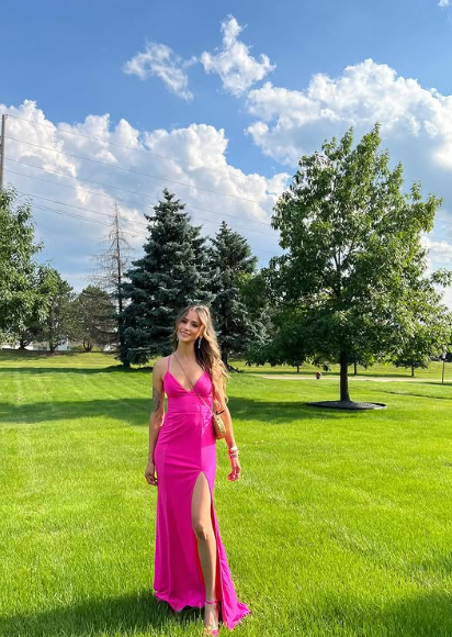 Charming Mermaid Spaghetti Straps Satin Slit Long Prom Dress,Evening Dress GG1209