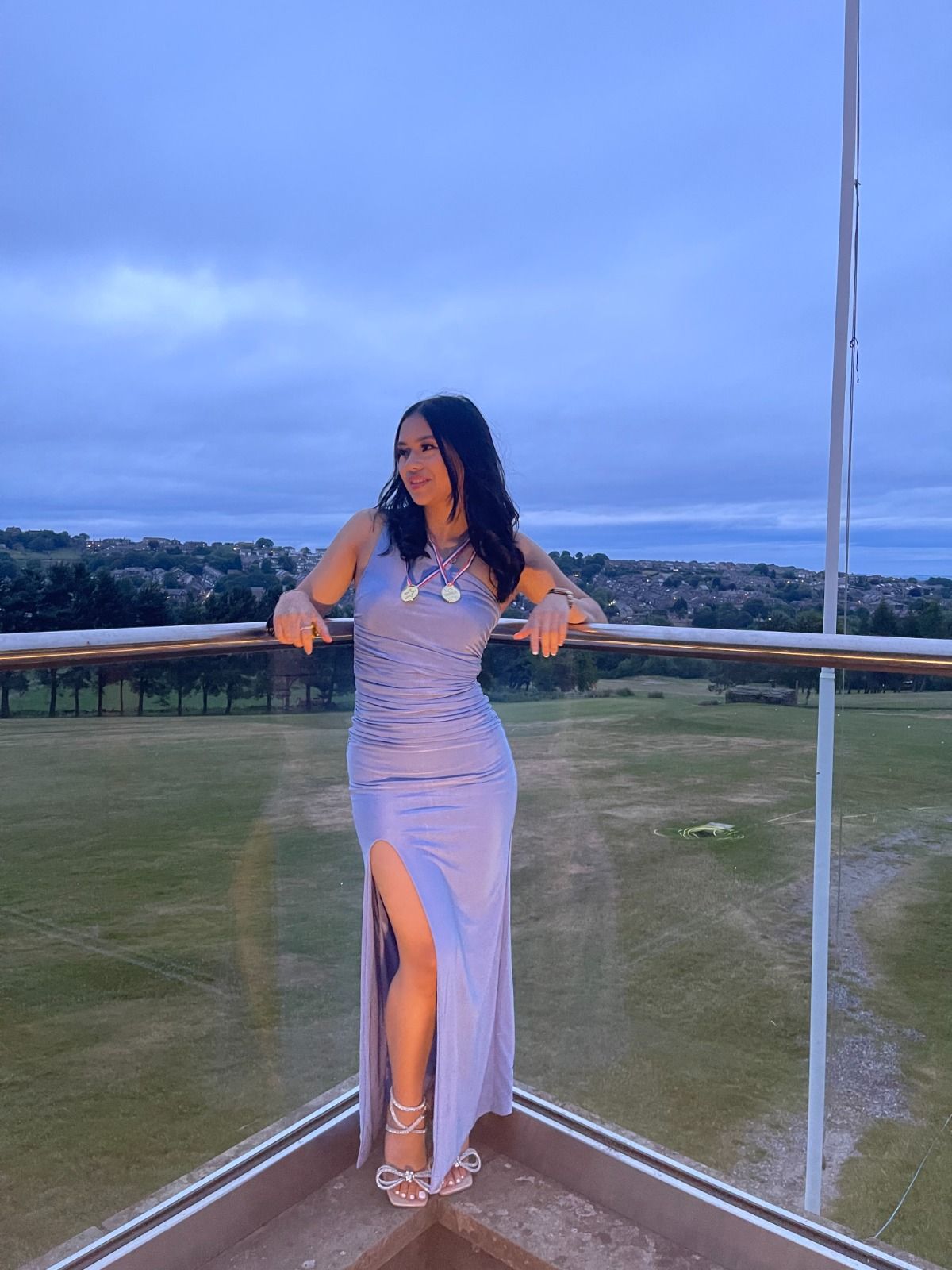 Simple Mermaid One Shoulder Lavender Satin Slit Long Prom Dress,Evening Dress GG1242