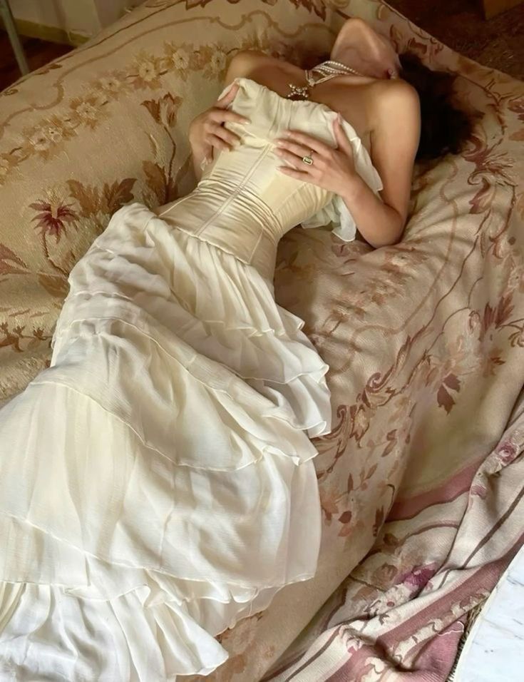 Beautiful A Line Strapless Corset Chiffon Tiered Long Prom Dress,Evening Dress GG1254