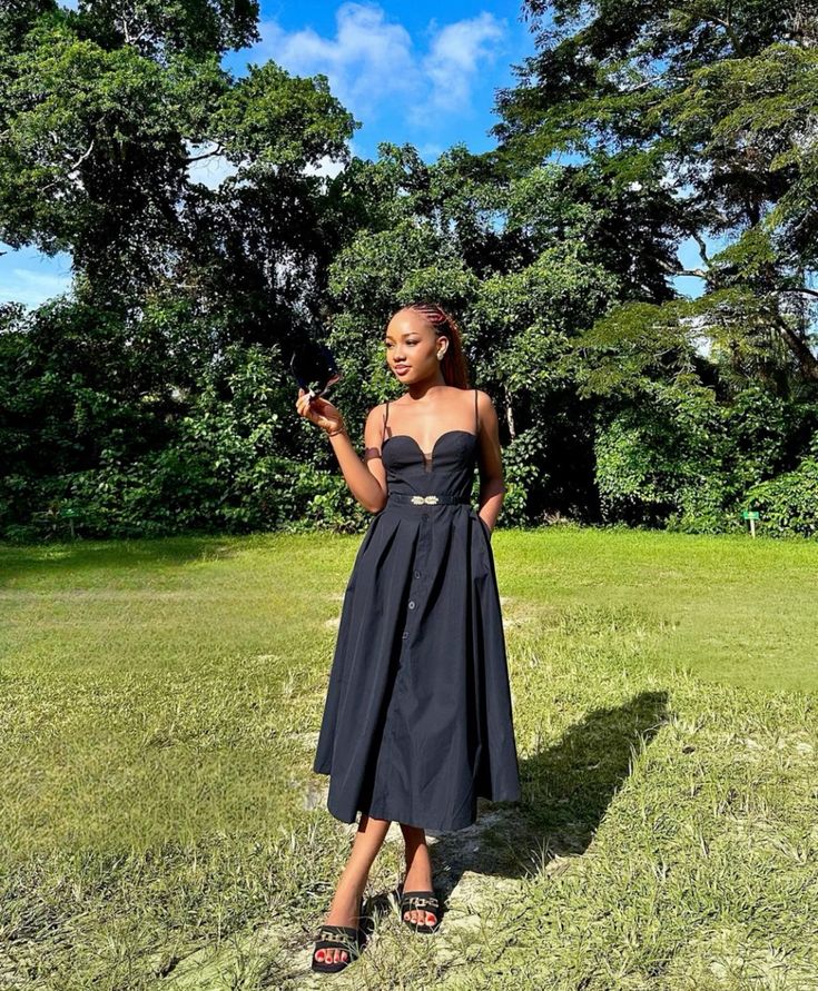 Cute A Line Spaghetti Straps Black Satin With Button And Pocket Long Prom Dress,Evening Dress GG1270