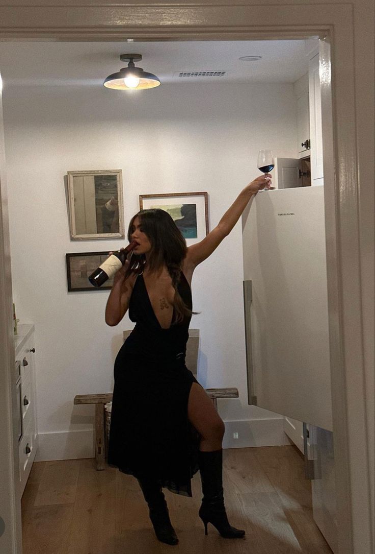 Sexy Mermaid Halter V Neck Black Satin Slit Tea Length Prom Dress,Evening Dress GG1277