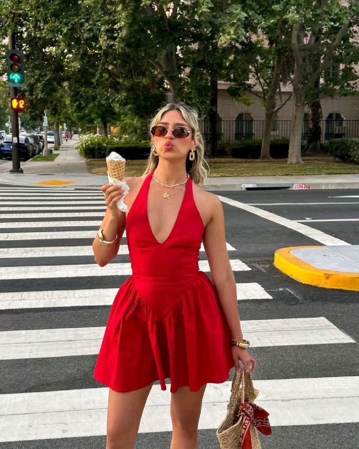 Hot A Line Halter Red Satin Short Prom Dress,Homecoming Dress,Evening Dress GG1302