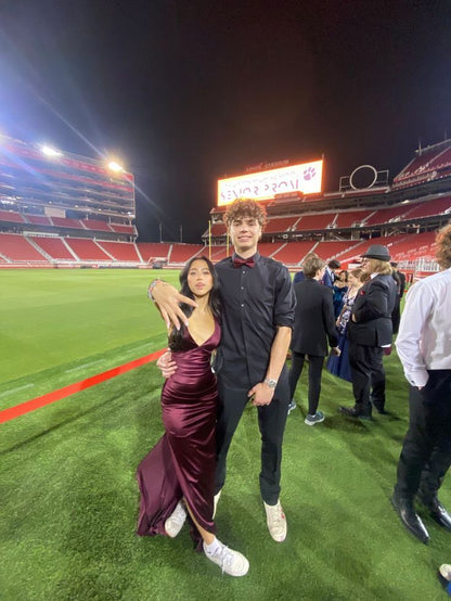 Graceful Mermaid V Neck Satin Pleats Long Prom Dress,Evening Dress GG1312