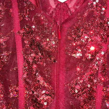 Gorgeous Mermaid Spaghetti Straps Burgundy Tulle Applique Sequin Beaded Long Prom Dress,Evening Dress GG1324