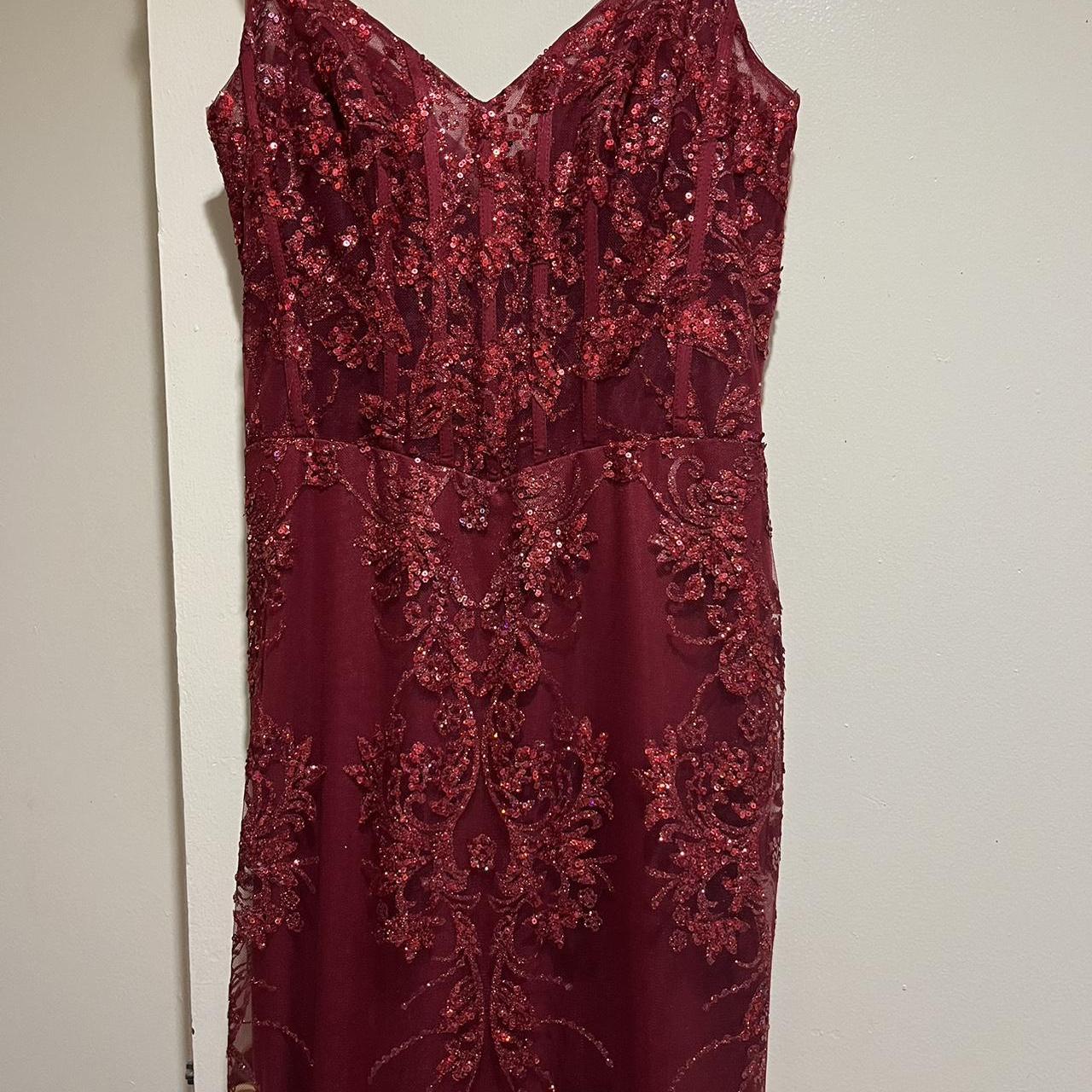 Gorgeous Mermaid Spaghetti Straps Burgundy Tulle Applique Sequin Beaded Long Prom Dress,Evening Dress GG1324