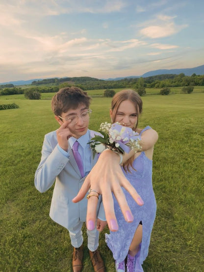 Lovely Mermaid Sweetheart Lilac Satin Printing Slit Long Prom Dress,Evening Dress GG1405