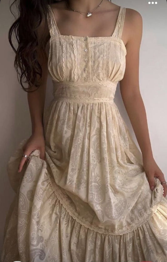 Elegant A Line Square Ivory Chiffon Pringting Lace Long Prom Dress,Evening Dress GG1481