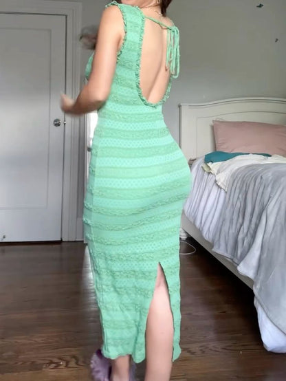 Sexy Mermaid Low Collar Mint Green Satin Long Prom Dress,Evening Dress GG1497