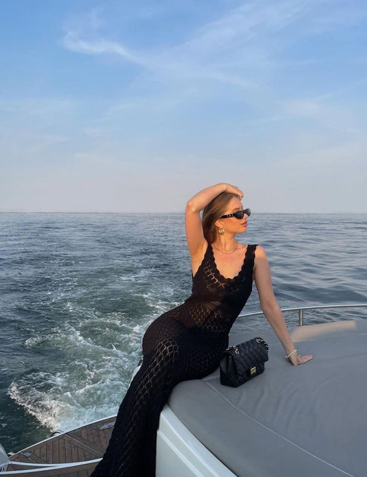 Sexy Mermaid Low Collar Black Lace Long Prom Dress,Evening Dress GG1546