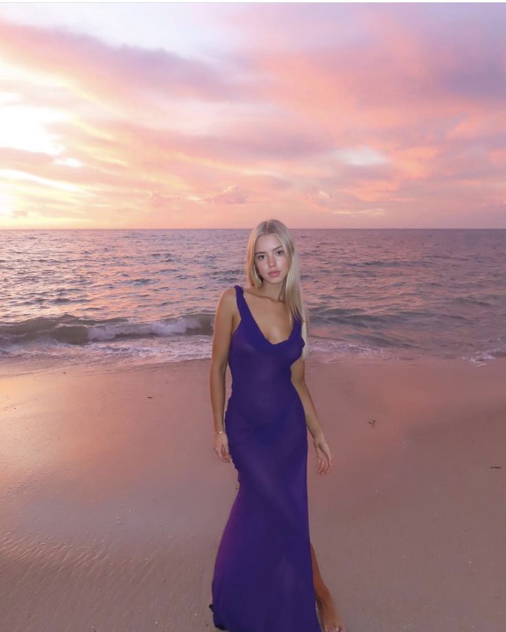 Sexy Mermaid Low Collar Purple Chiffon Slit Long Prom Dress,Evening Dress GG1732