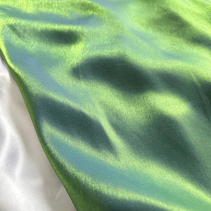 Elegant A Line Spaghetti Straps Green Satin Long  Prom Dress,Evening Dress GG1739