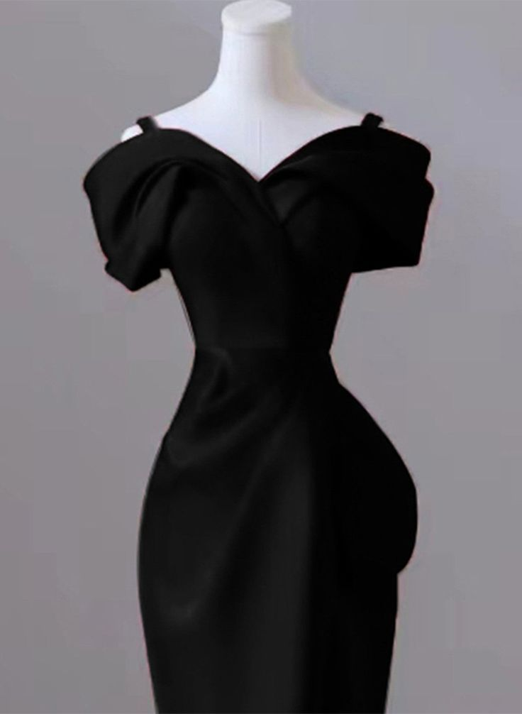 Chic Mermaid Sweetheart Off The Shoulder Satin  Long Prom Dress, Evening Dress GG175