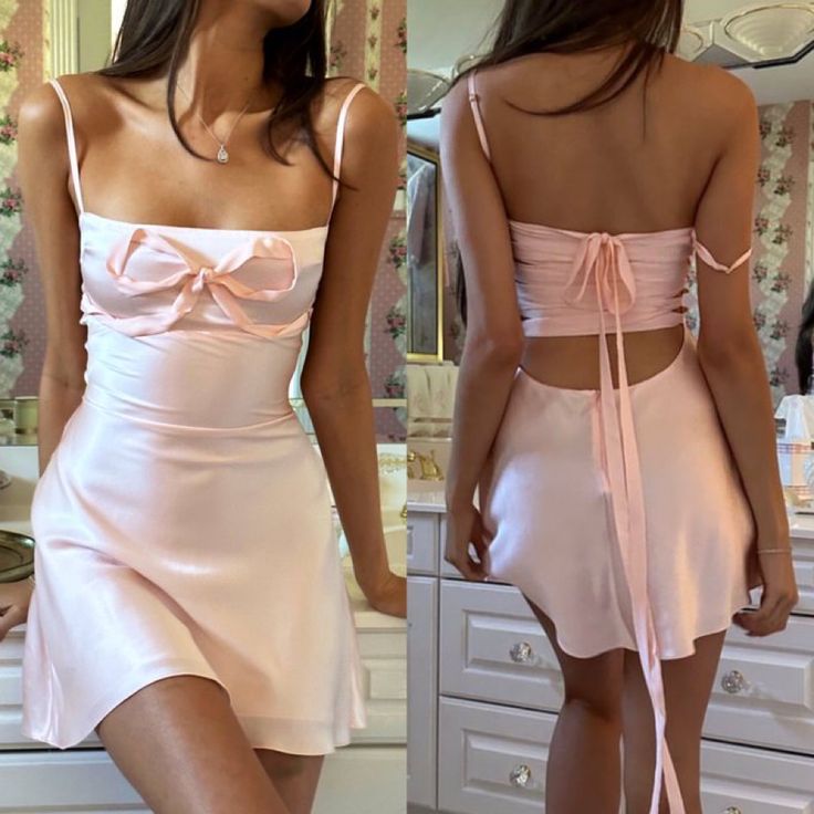 Pretty A Line Spaghetti Straps Pink Satin Short Prom Dress,Homecoming Dress,Evening Dress GG1802