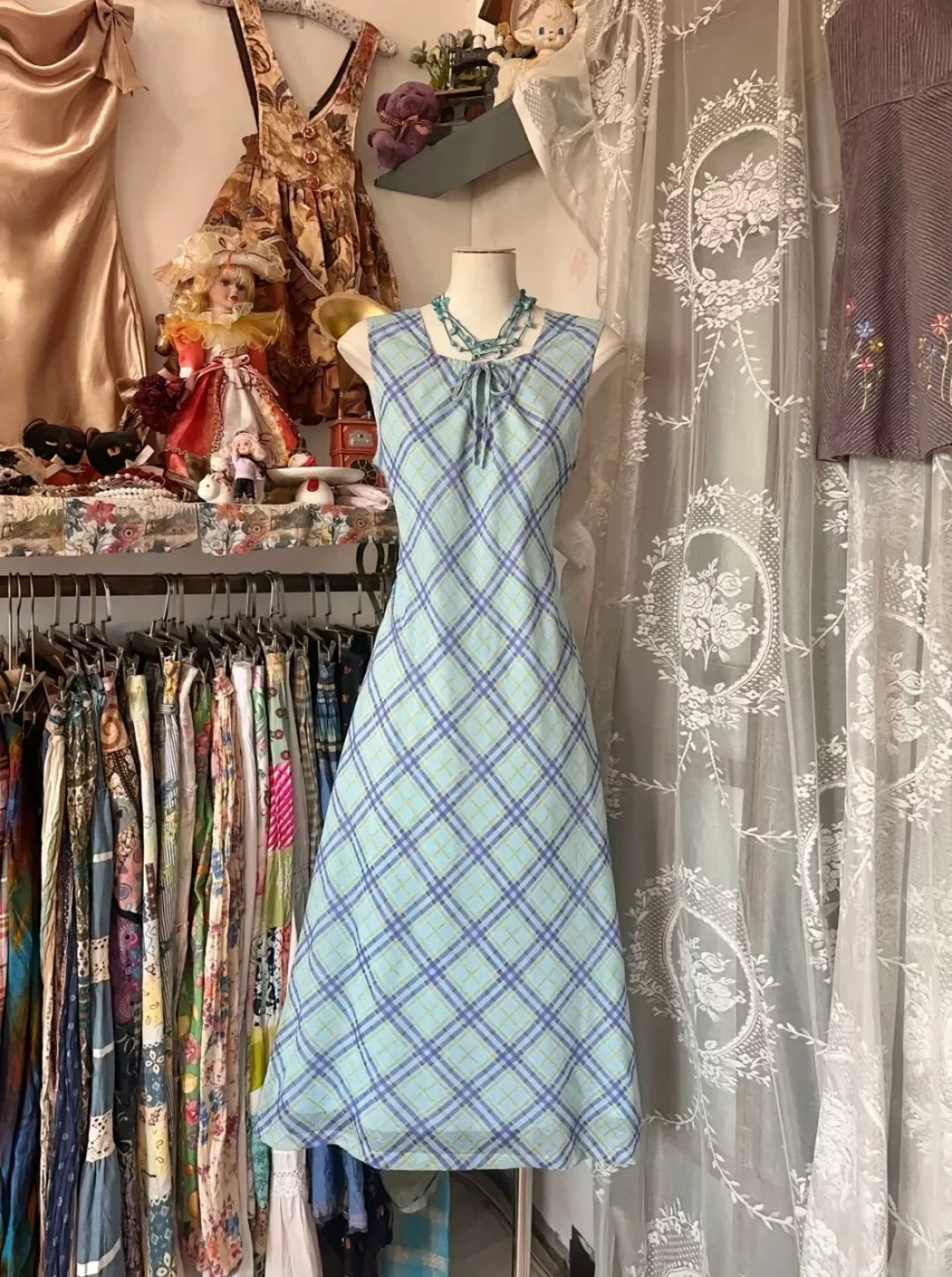 Chic A Line Square Chiffon Printing Long Prom Dress,Evening Dress GG1874