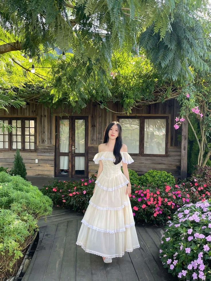 Pretty A Line Off The Shoulder Pastel Yellow Satin Tiered Long Prom Dress,Evening Dress GG1930