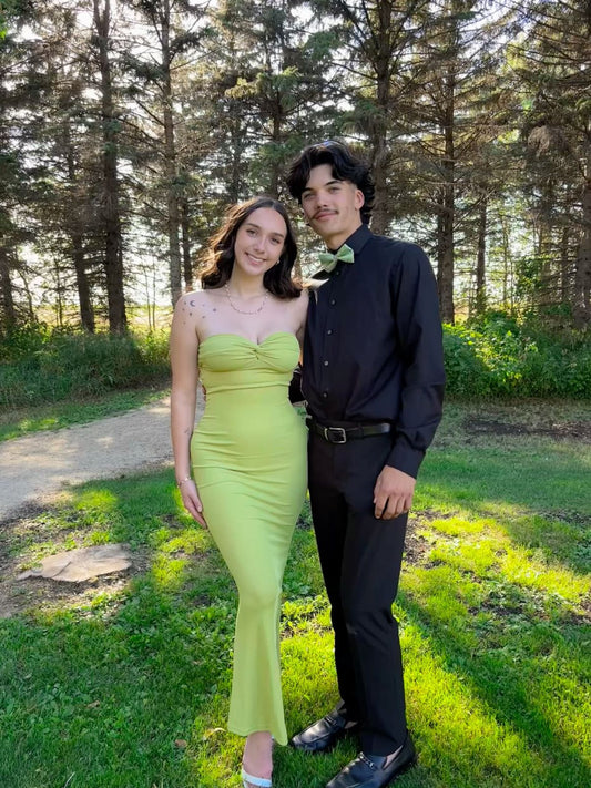 Simple Mermaid Strapless Elastic Satin Long Prom Dress,Evening Dress GG1939