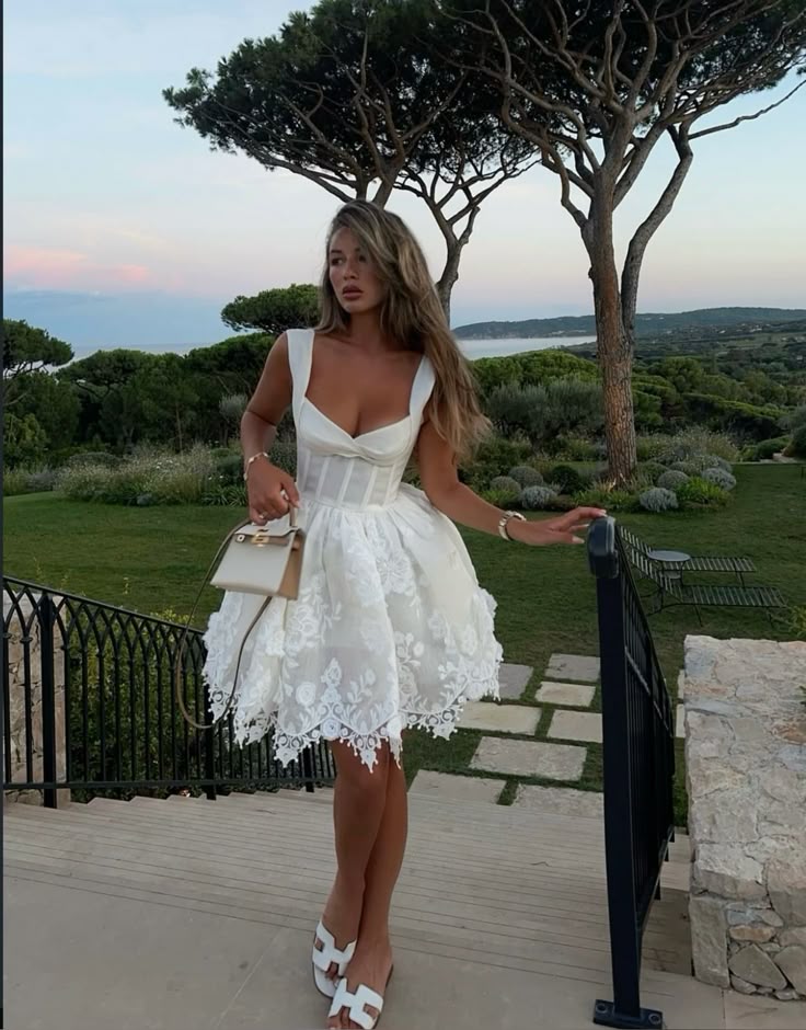 Chic A Line Sweetheart White Satin Applique Short Prom Dress,Homecoming Dress,Evening Dress GG1992