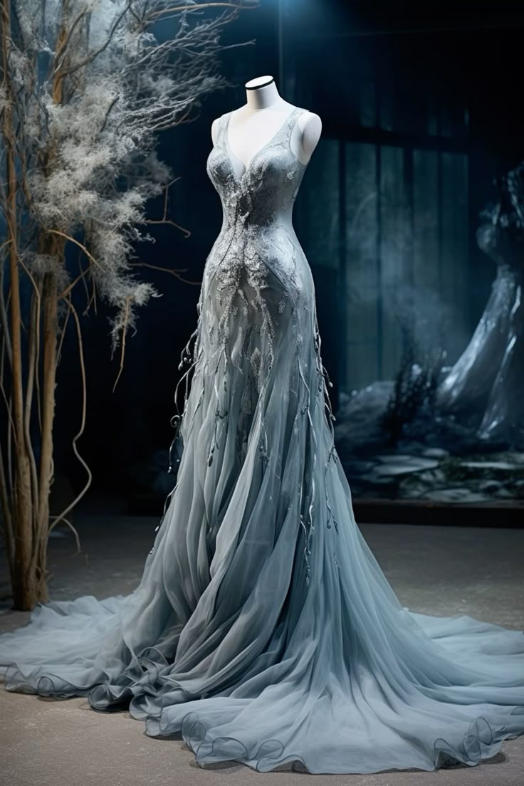 Pretty A Line V Neck Chiffon Tulle Applique Long Prom Dress,Evening Dress GG2009