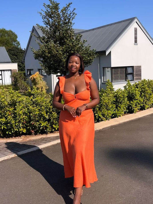 Chic A Line Sweetheart Orange Satin Long Prom Dress,Evening Dress GG2016