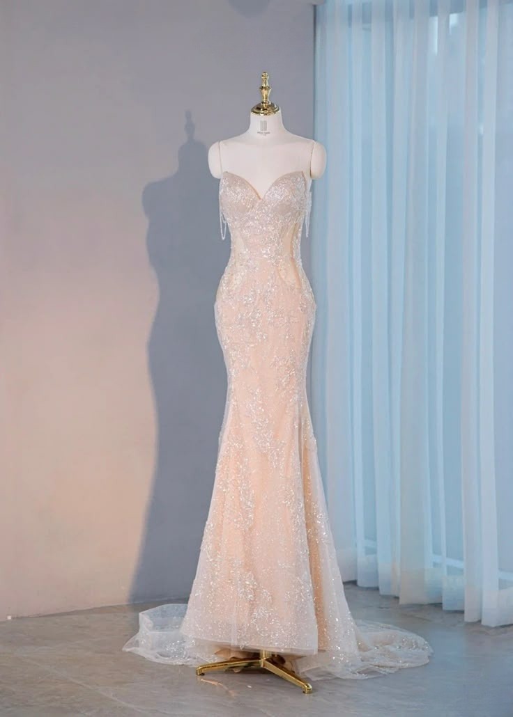 Gorgeous Mermaid Sweetheart Tulle Satin Beaded Long Prom Dress,Evening Dress GG2051