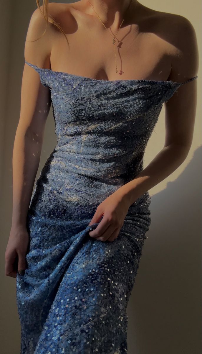 Glitter Mermaid Spaghetti Straps Sequin Long Prom Dress,Evening Dress GG2077