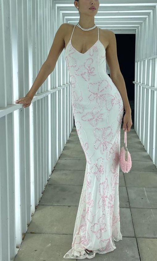 Sexy Mermaid Halter Straps White Satin Tulle Applique Beaded Long Prom Dress,Evening Dress GG2080