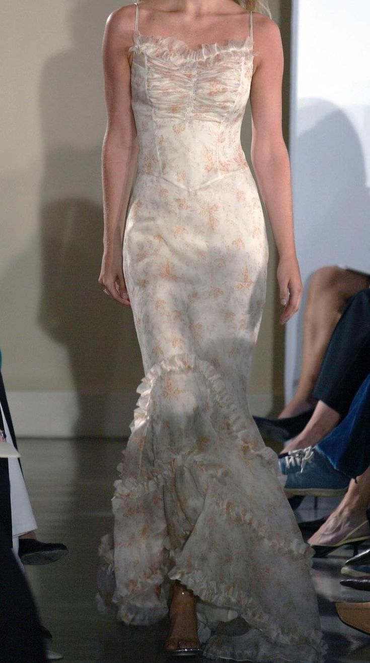 Fairy Mermaid Spaghetti Straps Chiffon Printing Long Prom Dress,Evening Dress GG2087