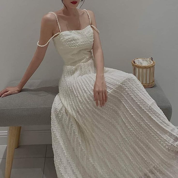 Pretty A Line Spaghetti Straps Off White Satin Long Prom Dress,Evening Dress GG2111