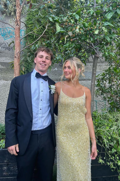 Classy Stylish Sheath Spaghetti Straps Satin Tulle Long Prom Dress,Evening Dress GG2148