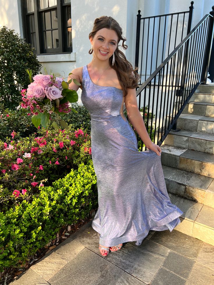 Classy Mermaid One Shoulder Satin Long Prom Dress,Party Dress,Evening Dress GG2220