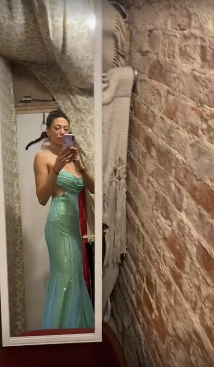 Unique Mermaid Spaghetti Straps Tulle Sequin Backless Long Prom Dress,Party Dress,Evening Dress GG2284