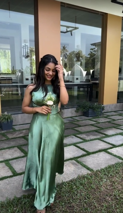 Classy A Line Satin Long Prom Dress,Party Dress,Evening Dress GG2285