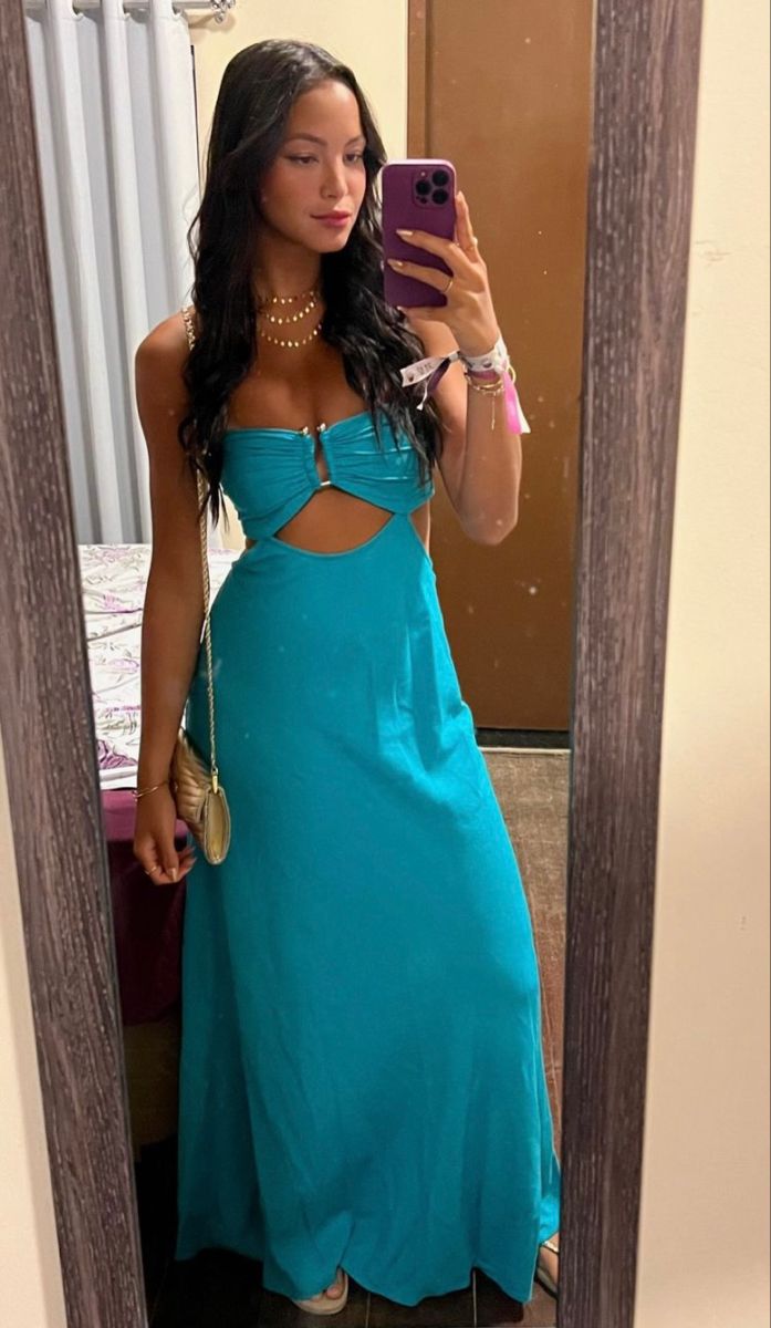 Sexy A Line Strapless Turquoise Satin Long Prom Dress,Party Dress,Evening Dress GG2294