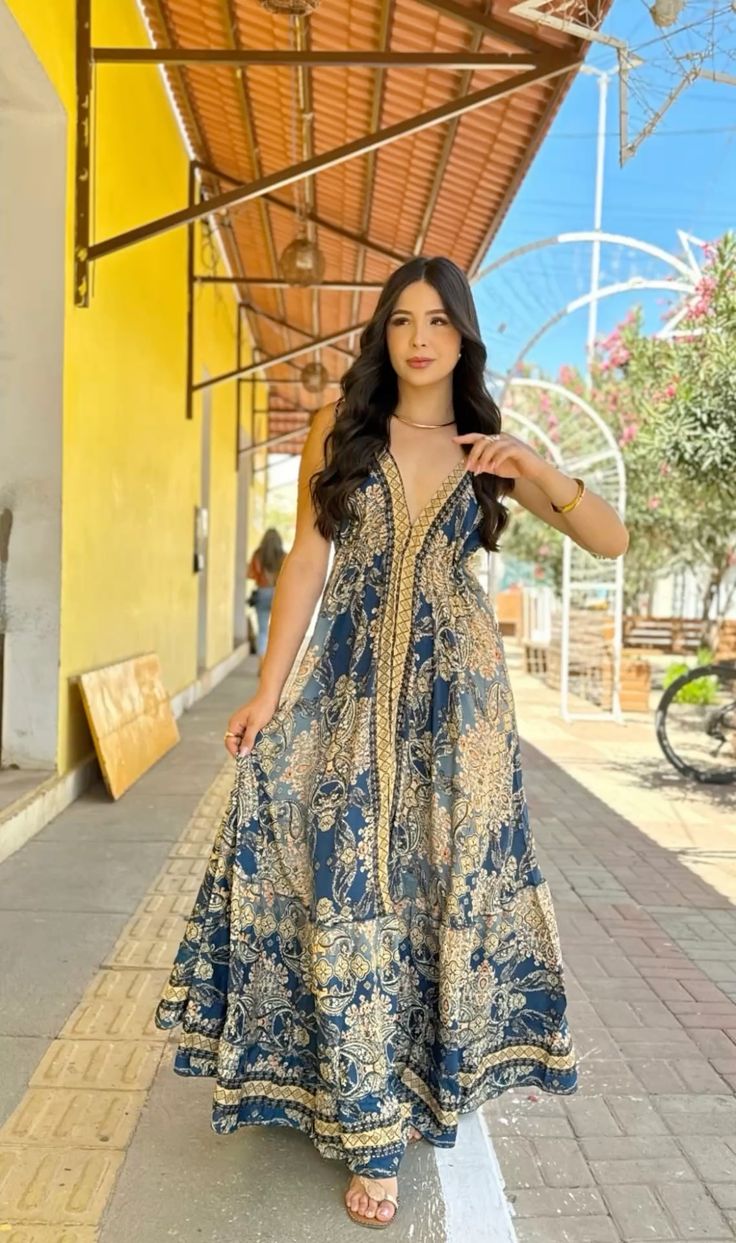 Vintage A Line Spaghetti Straps Satin Printing Long Prom Dress,Party Dress,Evening Dress GG2300