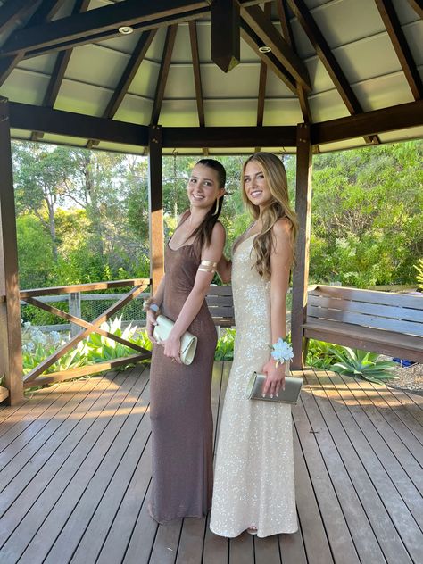 Stunning Mermaid Spaghetti Straps Brown Satin Sequin Long Prom Dress,Party Dress,Evening Dress GG2316