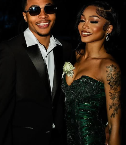 Gorgeous Strapless Dark Green Satin Sequin Beaded Long Prom Dress,Party Dress,Evening Dress GG2330