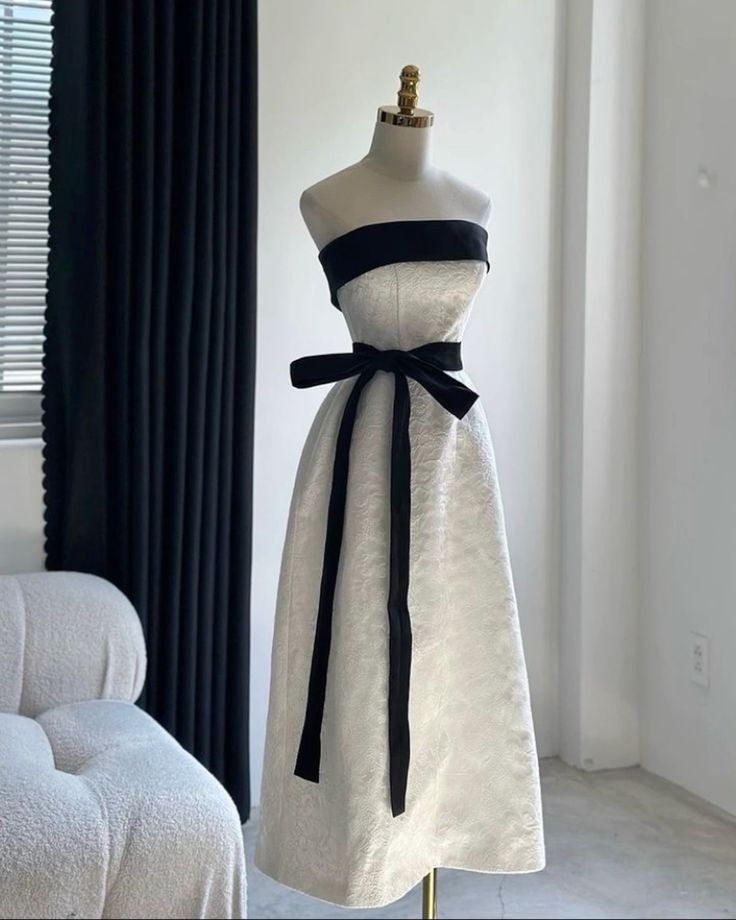 Classy A Line Strapless Satin Long Prom Dress,Party Dress,Evening Dress GG2338