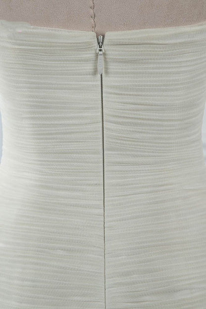 Stunning Mermaid Strapless Chiffon Tulle Long Prom Dress,Wedding Dress,Evening Dress GG2359