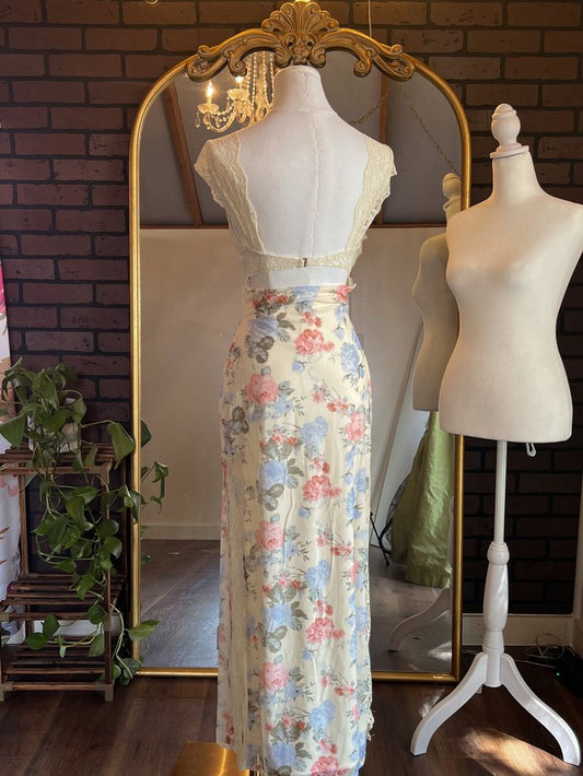 Classy Mermaid Sweetheart Chiffon Lace Printing Long Prom Dress, Party Dress, Evening Dress GG2427