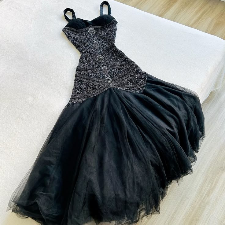 Unique A Line Spaghetti Straps Chiffon Beaded Long Prom Dress, Party Dress, Evening Dress GG2493