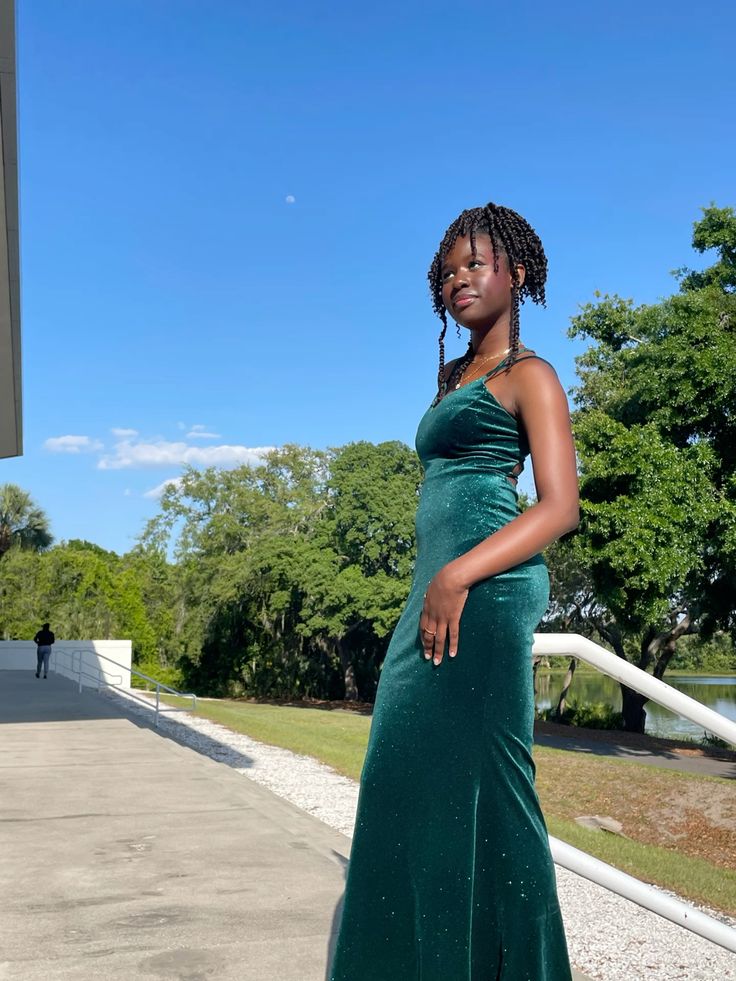 Classy Mermaid Spaghetti Straps Dark Green Velvet Long Prom Dress, Party Dress, Evening Dress GG2524