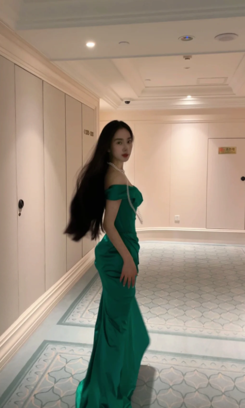 Elegant Mermaid Off The Shoulder Satin Long Prom Dress, Party Dress, Evening Dress GG2537